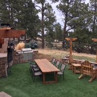 1804 Turf Seat Wall Fire Place Built In Grill