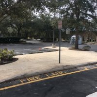 1903 Parking Lot Turf Before