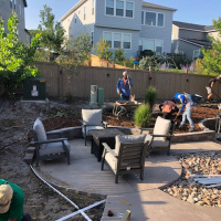 2113-Turf Around Patio and Trampoline Before