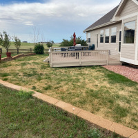 2022 Turf  Pergola Paver Patio Grill Before