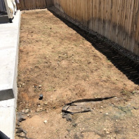 2033 Putting Green Before as a Dirt Backyard